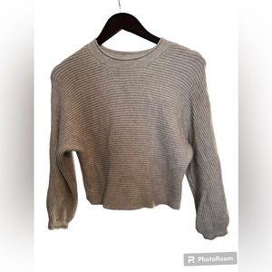 NWT Poofs Apparel Gray Sweater Size Medium